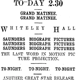 Page 1 Advertisements Column 4 (Taranaki Daily News 28-10-1911)