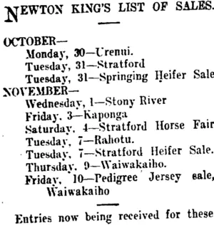 Page 1 Advertisements Column 1 (Taranaki Daily News 28-10-1911)