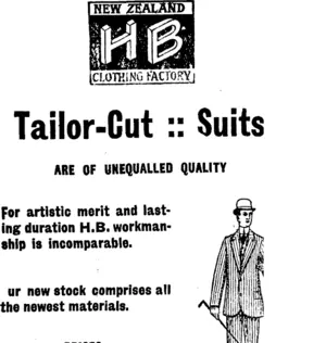 Page 3 Advertisements Column 1 (Taranaki Daily News 31-10-1911)