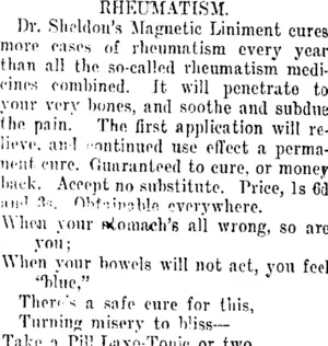 Page 3 Advertisements Column 2 (Taranaki Daily News 6-11-1911)