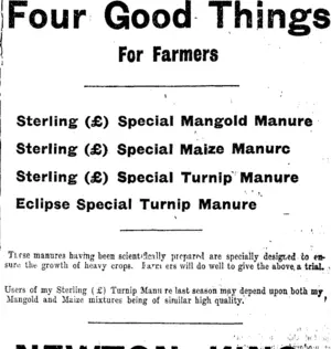 Page 3 Advertisements Column 5 (Taranaki Daily News 1-11-1911)