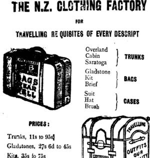 Page 3 Advertisements Column 1 (Taranaki Daily News 14-11-1911)