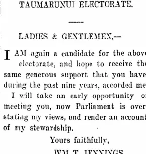 Page 1 Advertisements Column 3 (Taranaki Daily News 16-11-1911)