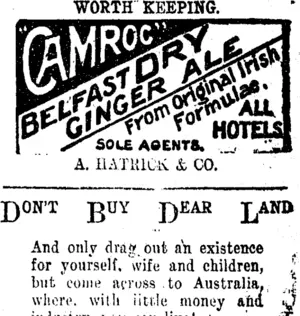 Page 3 Advertisements Column 4 (Taranaki Daily News 17-11-1911)