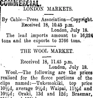 COMMERCIAL. (Taranaki Daily News 19-7-1912)