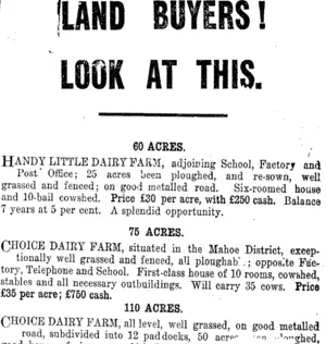 Page 3 Advertisements Column 5 (Taranaki Daily News 24-7-1912)