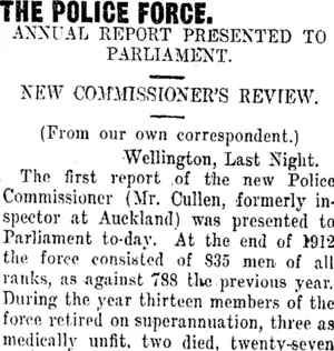 THE POLICE FORGE. (Taranaki Daily News 2-8-1912)