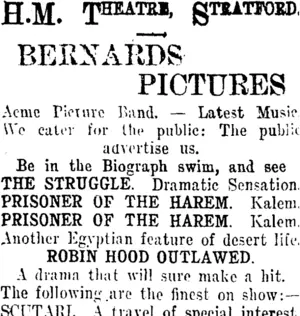 Page 3 Advertisements Column 2 (Taranaki Daily News 1-2-1913)
