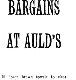 Page 1 Advertisements Column 5 (Taranaki Daily News 1-2-1913)