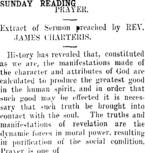 SUNDAY READING. (Taranaki Daily News 1-2-1913)