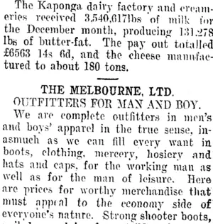 Page 4 Advertisements Column 5 (Taranaki Daily News 3-2-1913)