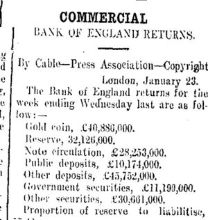 COMMERCIAL. (Taranaki Daily News 26-1-1914)