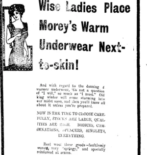 Page 2 Advertisements Column 5 (Taranaki Daily News 28-4-1914)