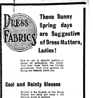 Page 2 Advertisements Column 6 (Taranaki Daily News 29-9-1914)
