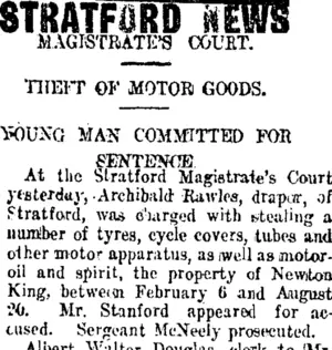 STRATFORD NEWS (Taranaki Daily News 3-10-1914)