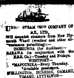Page 2 Advertisements Column 1 (Taranaki Daily News 20-10-1914)