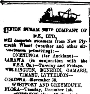 Page 2 Advertisements Column 1 (Taranaki Daily News 20-11-1914)