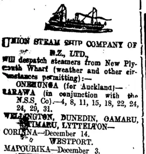 Page 2 Advertisements Column 1 (Taranaki Daily News 3-12-1914)