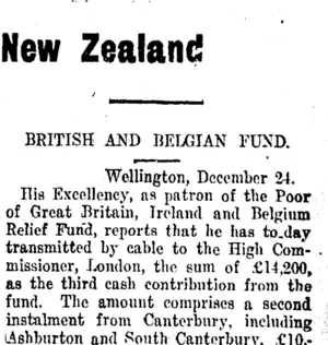 New Zealand (Taranaki Daily News 28-12-1914)