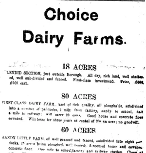 Page 3 Advertisements Column 5 (Taranaki Daily News 26-1-1915)