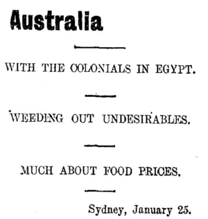 Australia (Taranaki Daily News 26-1-1915)