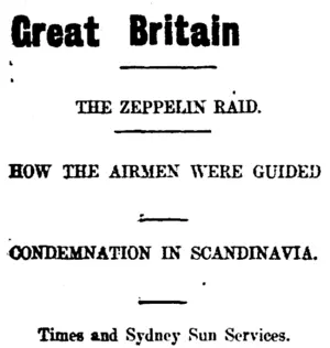 Great Britain (Taranaki Daily News 26-1-1915)