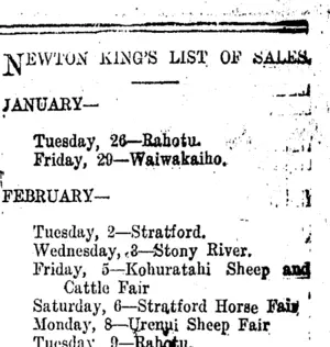Page 8 Advertisements Column 7 (Taranaki Daily News 26-1-1915)