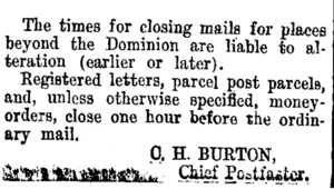 Page 2 Advertisements Column 5 (Taranaki Daily News 27-1-1915)