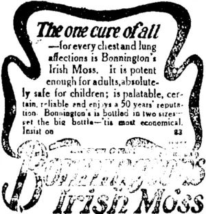 Page 3 Advertisements Column 2 (Taranaki Daily News 27-1-1915)