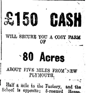 Page 1 Advertisements Column 8 (Taranaki Daily News 27-1-1915)