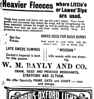 Page 3 Advertisements Column 1 (Taranaki Daily News 21-1-1915)
