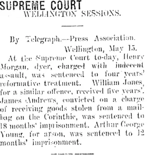 SUPREME COURT. (Taranaki Daily News 17-5-1915)