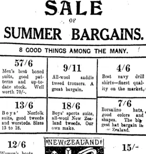 Page 7 Advertisements Column 6 (Taranaki Daily News 29-1-1916)