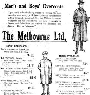 Page 8 Advertisements Column 1 (Taranaki Daily News 4-4-1916)