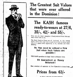 Page 7 Advertisements Column 1 (Taranaki Daily News 5-4-1916)