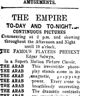 Page 1 Advertisements Column 1 (Taranaki Daily News 5-8-1916)