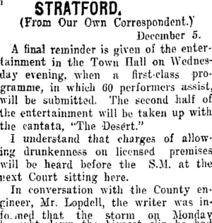 STRATFORD. (Taranaki Daily News 6-12-1916)