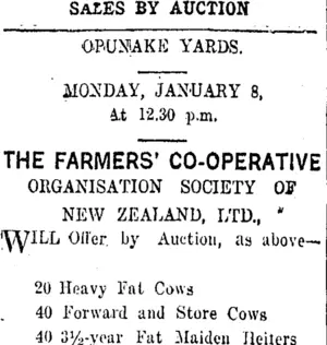 Page 8 Advertisements Column 5 (Taranaki Daily News 6-1-1917)