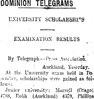 DOMINION TELEGRAMS (Taranaki Daily News 16-1-1917)