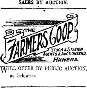 Page 8 Advertisements Column 6 (Taranaki Daily News 17-3-1917)