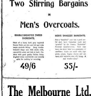 Page 8 Advertisements Column 1 (Taranaki Daily News 30-5-1917)