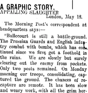 A GRAPHIC STORY. (Taranaki Daily News 16-6-1917)