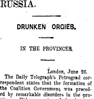 RUSSIA. (Taranaki Daily News 28-6-1917)