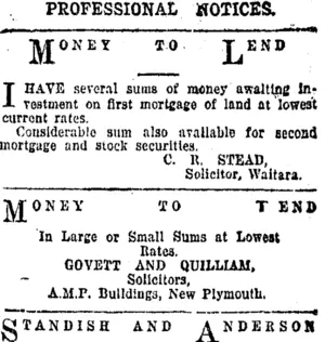 Page 6 Advertisements Column 6 (Taranaki Daily News 5-8-1918)