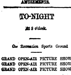 Page 1 Advertisements Column 1 (Taranaki Daily News 14-11-1918)