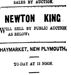 Page 8 Advertisements Column 6 (Taranaki Daily News 5-4-1919)