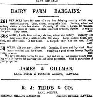 Page 11 Advertisements Column 4 (Taranaki Daily News 24-5-1919)