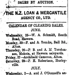 Page 8 Advertisements Column 1 (Taranaki Daily News 25-6-1919)