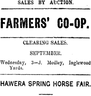 Page 8 Advertisements Column 4 (Taranaki Daily News 22-8-1919)
