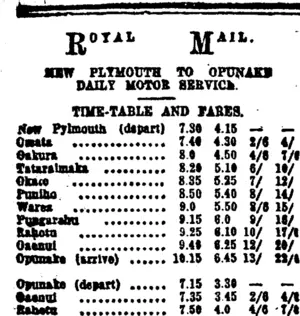 Page 12 Advertisements Column 1 (Taranaki Daily News 1-11-1919)